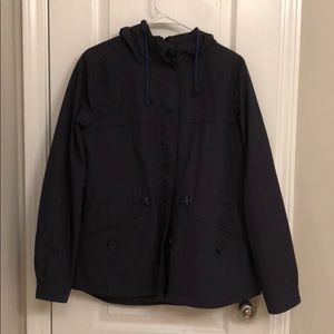 J. Crew Navy Blue Rain Jacket
